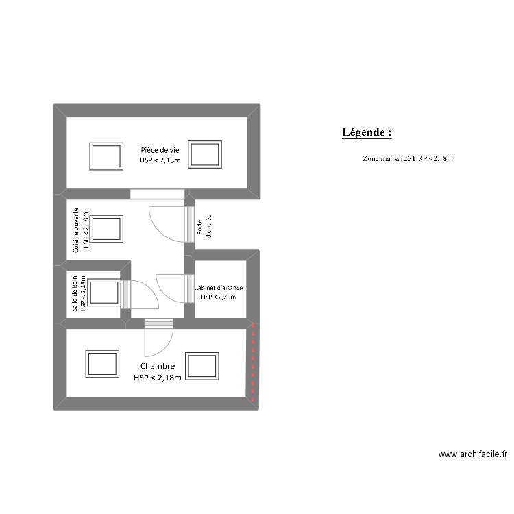 3 valentine. Plan de 0 pièce et 0 m2