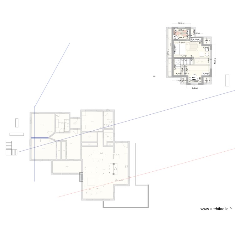 PLAN RENO GARAGE DÉTACHÉ 4. Plan de 20 pièces et 259 m2