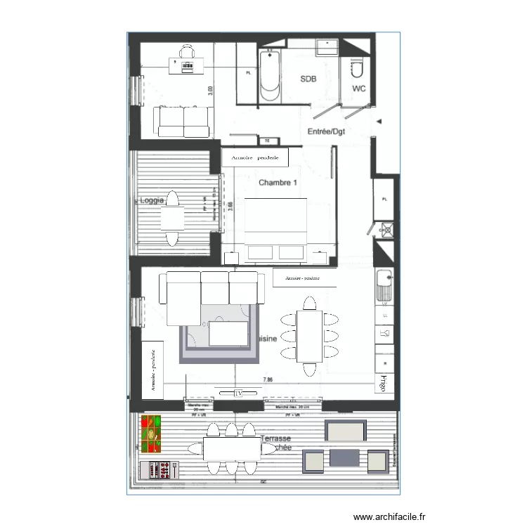 APARTEMENT. Plan de APARTEMENT. Plan de
