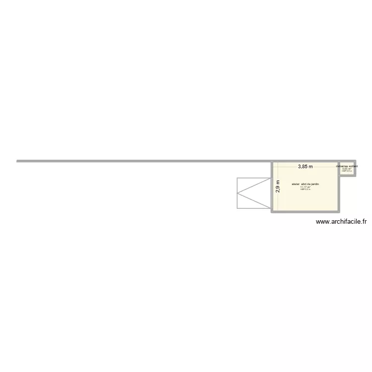 abri de jardin. Plan de 2 et 12 m² abri de jardin. Plan de 2 et 12 m²