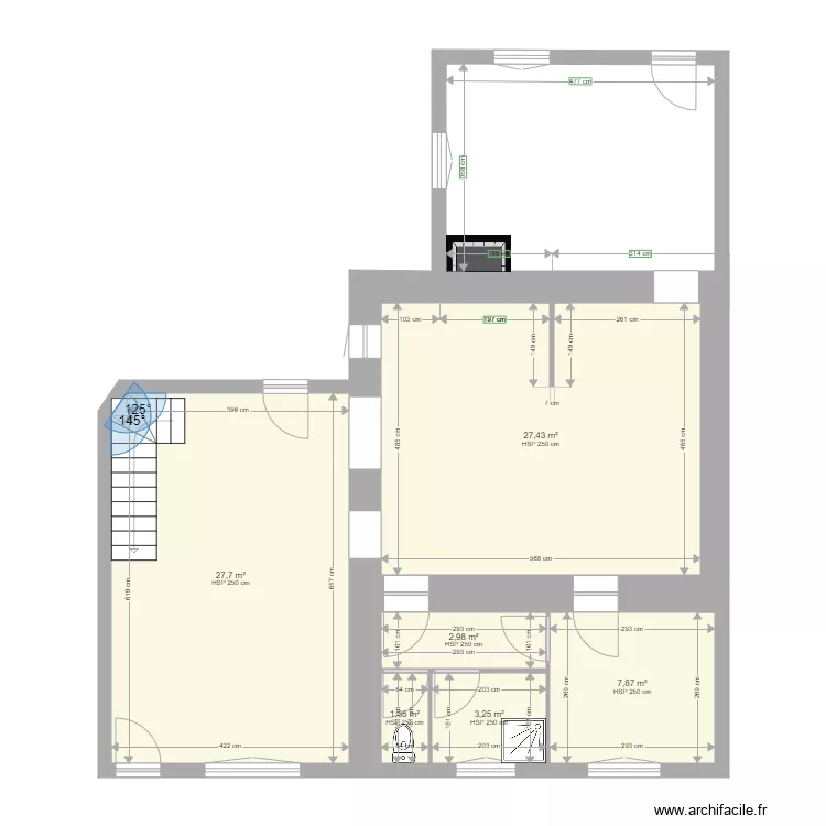 HURTAUD - Saint Gervais RDC. Plan de 