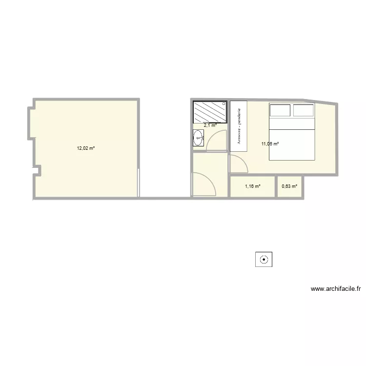 Solenne. Plan de 5 et 27 m² Solenne. Plan de 5 et 27 m²