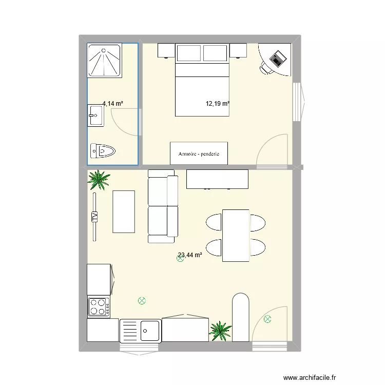 COUTOUVRE. Plan de 
