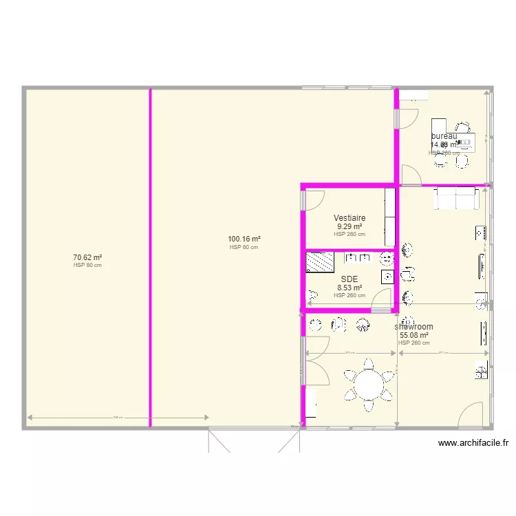 local thiaucourt v1. Plan de 