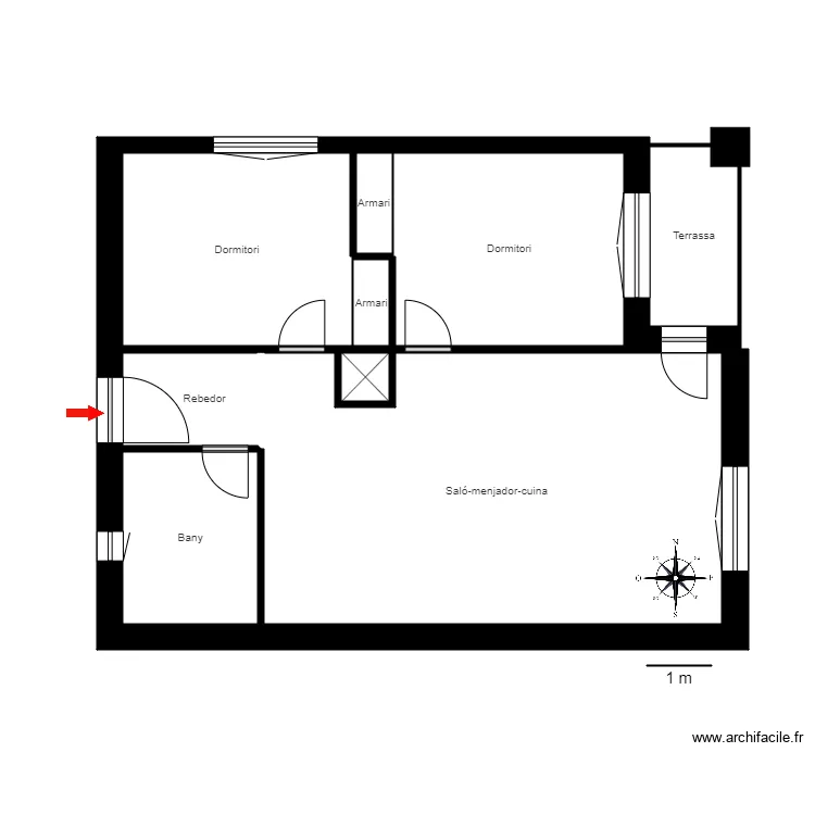 CR RIBASOL SKI PARK BLOC 5 2-1 ARINSAL. Plan de 