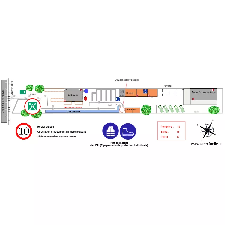 Plan Fondeyre visite V.090326. Plan de 