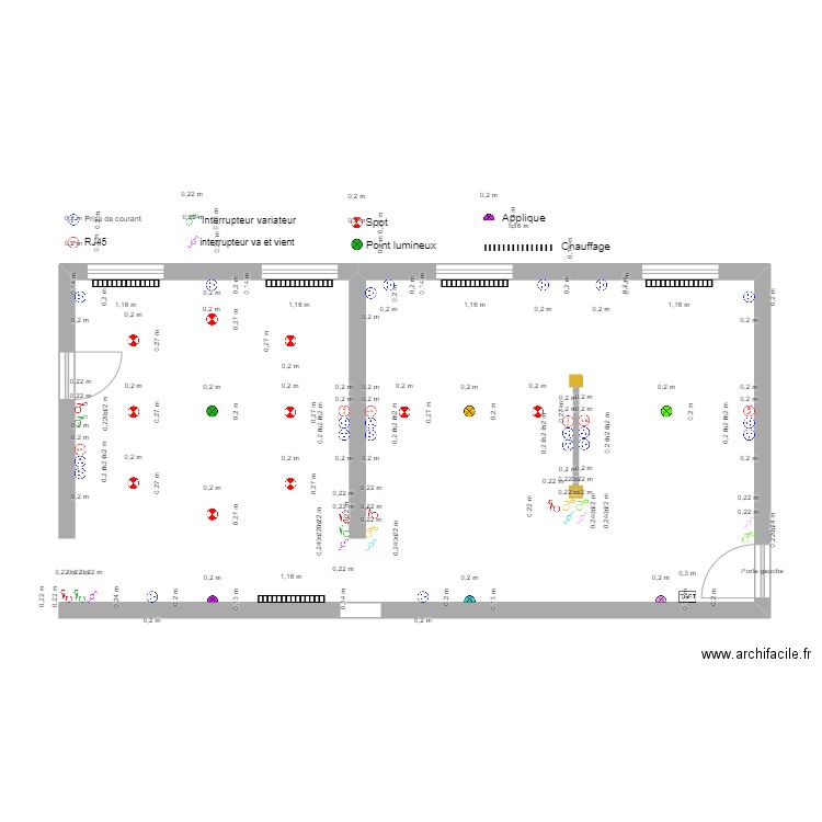 Bureaux. Plan de 0 pièce et 0 m2