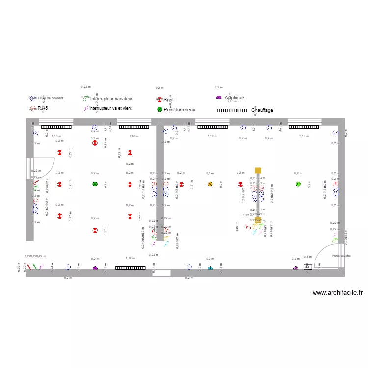 Bureaux. Plan de 