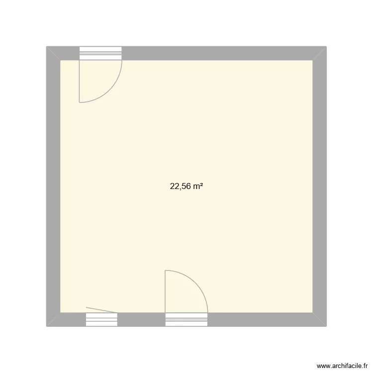 CABANE. Plan de 1 et 23 m² CABANE. Plan de 1 et 23 m²