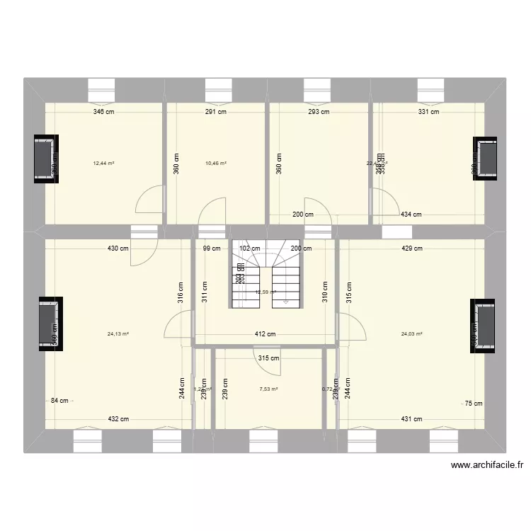 CAROLE & LUDO  EDL   1&deg; ETAGE. Plan de 