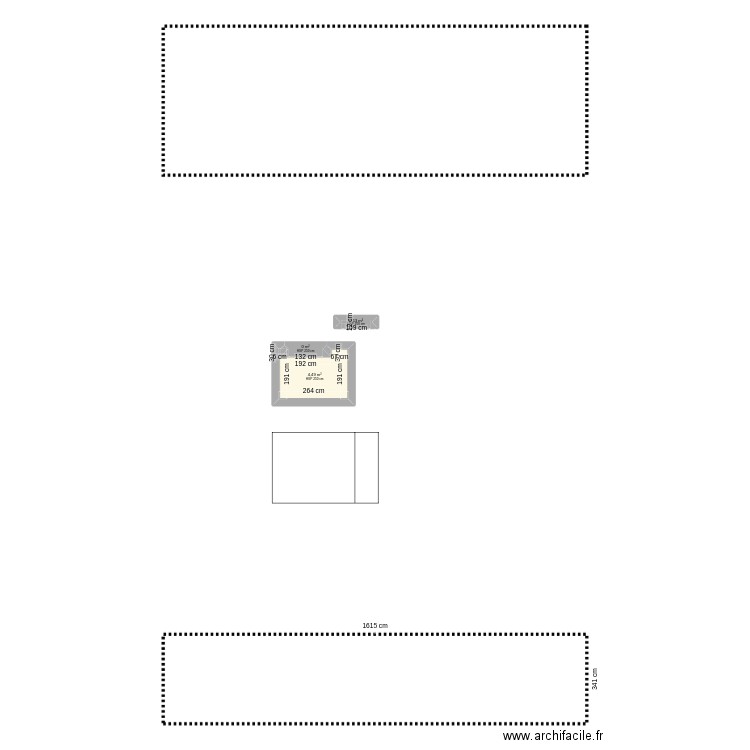 vvvvvv. Plan de 3 pièces et 5 m2