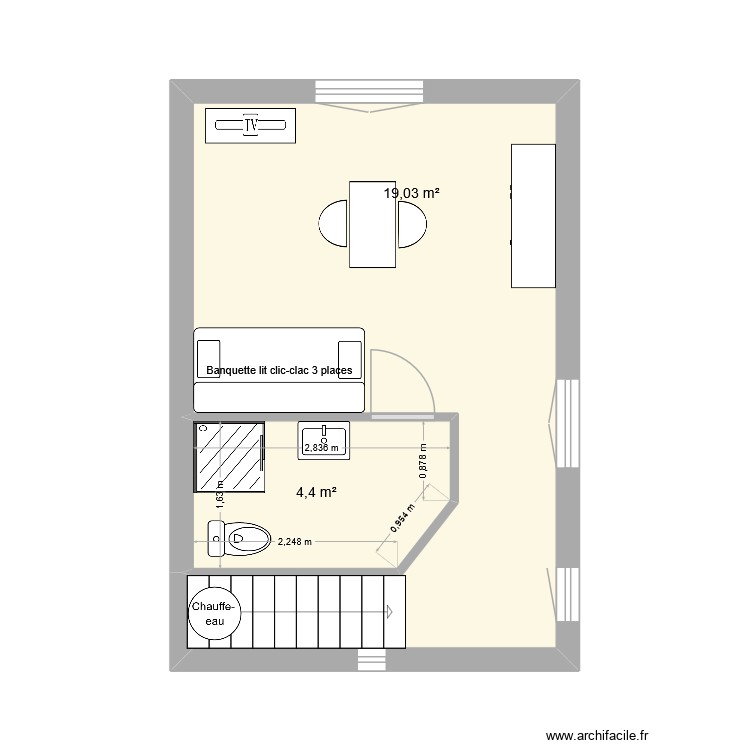 28 Quai CDG appart n°4 . 3è étage. Plan de 0 pièce et 0 m2 28 Quai CDG appart n°4 . 3è étage. Plan de 0 pièce et 0 m2