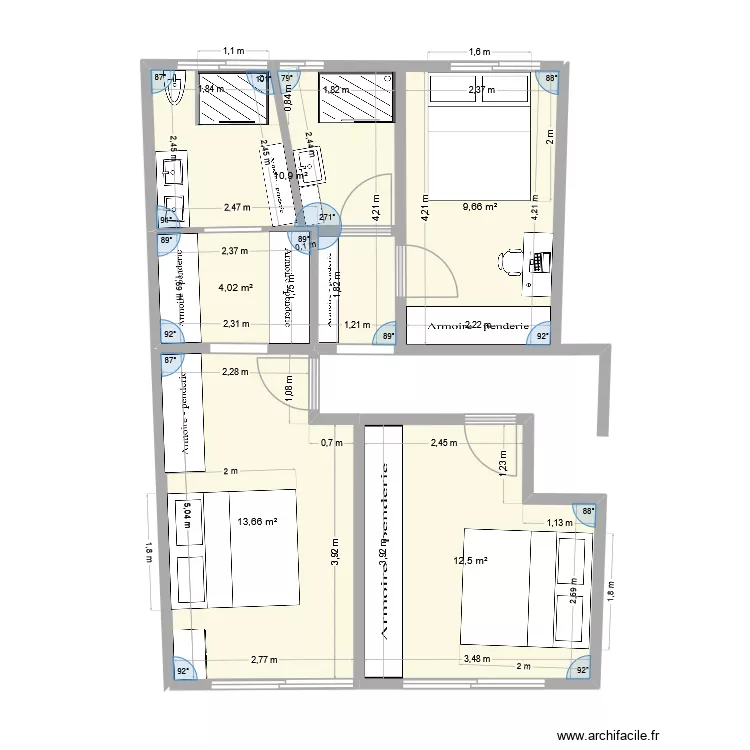 Eric vOlivier. Plan de 5 et 51 m² Eric vOlivier. Plan de 5 et 51 m²