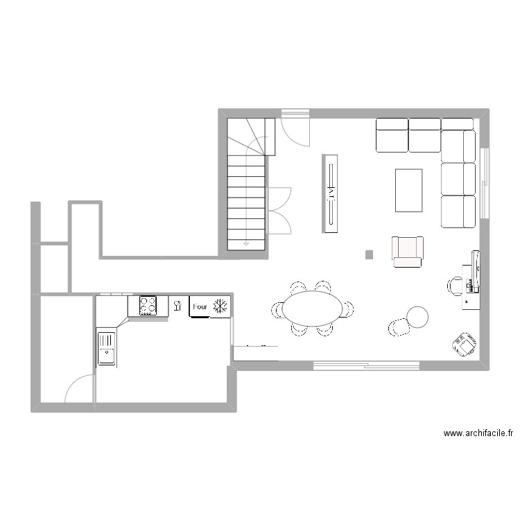 Arnarez-Soulier V2. Plan de 3 pièces et 17 m2