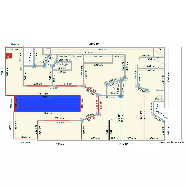 maison 1237. Plan de 