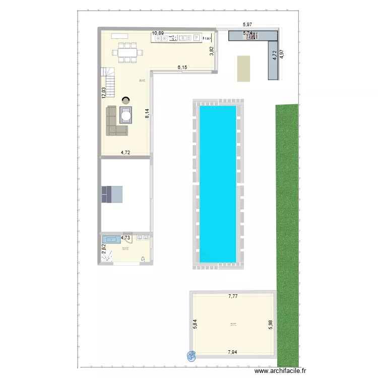 Housen 1. Plan de 3  et 139 m²
