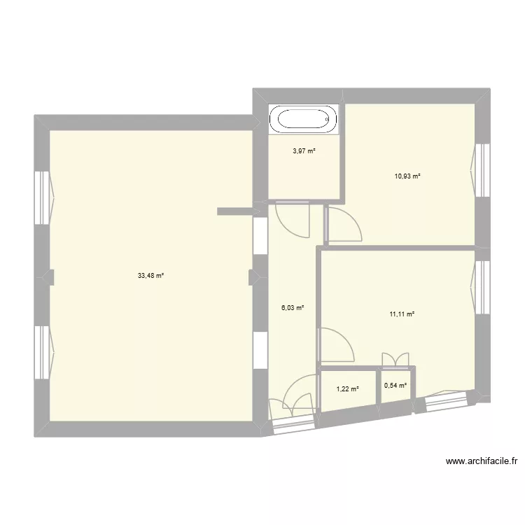 BECARD. Plan de 7  et 67 m²