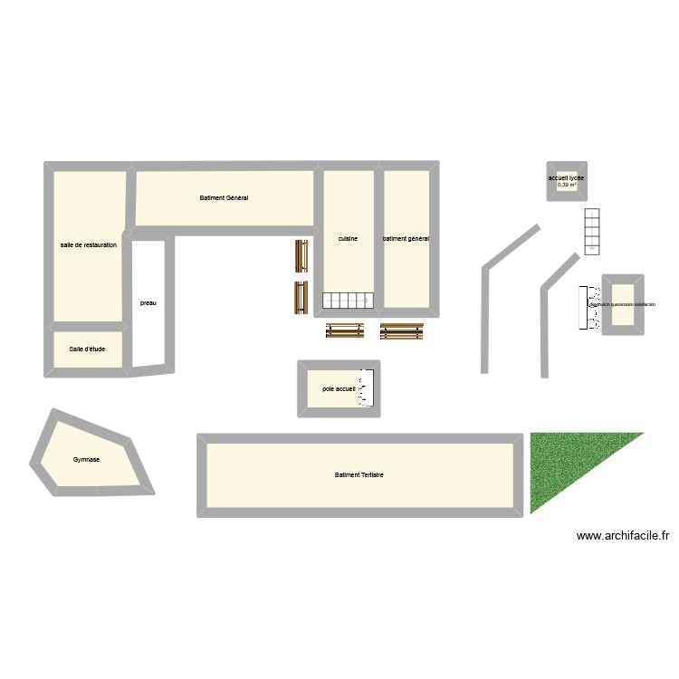 plan jpo lyc&eacute;e. Plan de 0 pièce et 0 m2
