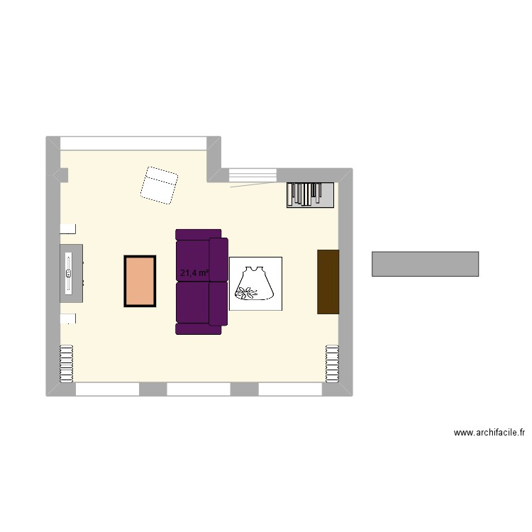 Salon. Plan de 0 pièce et 0 m2