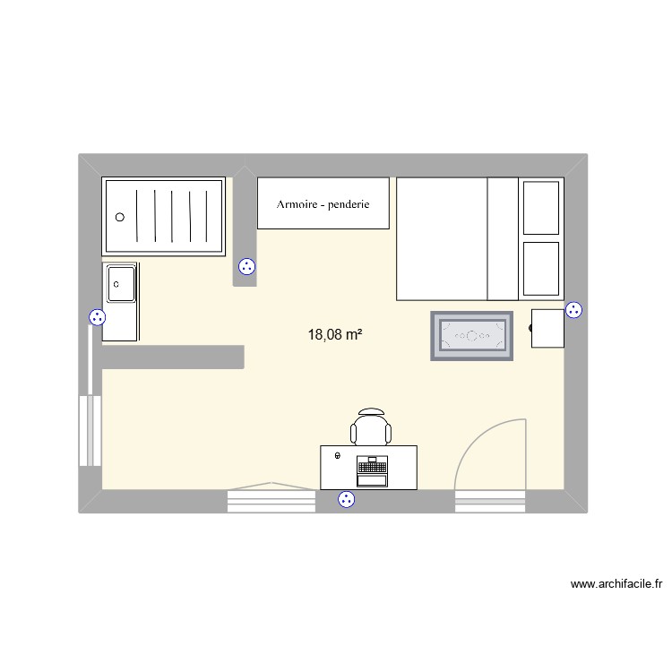 chambre coloc. Plan de 0 pièce et 0 m2
