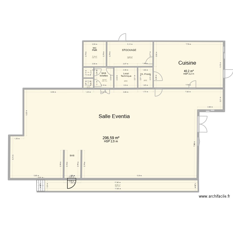 EVENTIA 21. Plan de 9 pièces et 308 m2