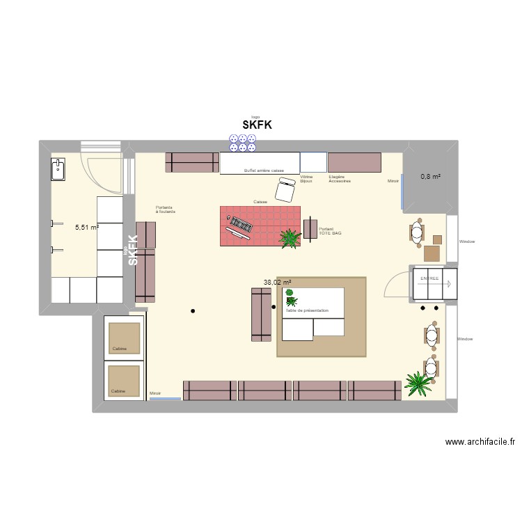 SKFK PAU II. Plan de 0 pièce et 0 m2