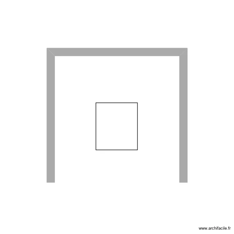 Mur fen&ecirc;tre petite chambre. Plan de 