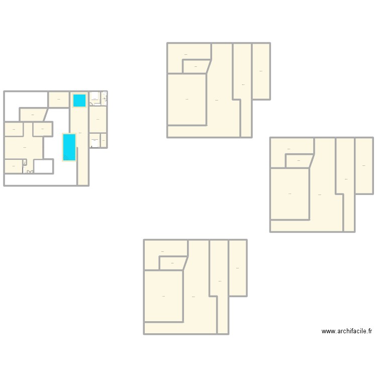 sao jacinto. Plan de 31 pièces et 1908 m2