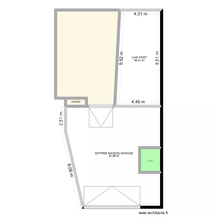 MAISON TANCROU - EXTERIEUR2. Plan de 5 pièces et 182 m² MAISON TANCROU - EXTERIEUR2. Plan de 5 pièces et 182 m²