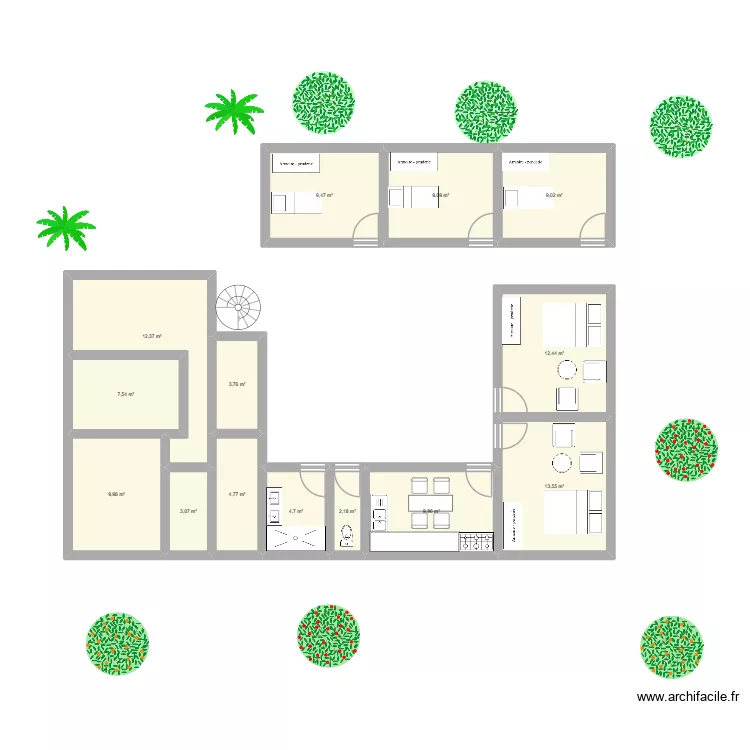 plan rdc. Plan de 14 et 112 m² plan rdc. Plan de 14 et 112 m²