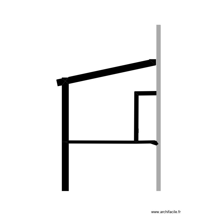 FACADE SUD. Plan de 0 pièce et 0 m2
