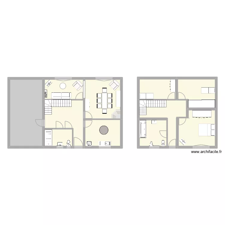 Maison_familiale. Plan de 10 et 152 m² Maison_familiale. Plan de 10 et 152 m²