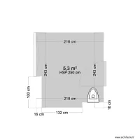 salle de bain en haut vide