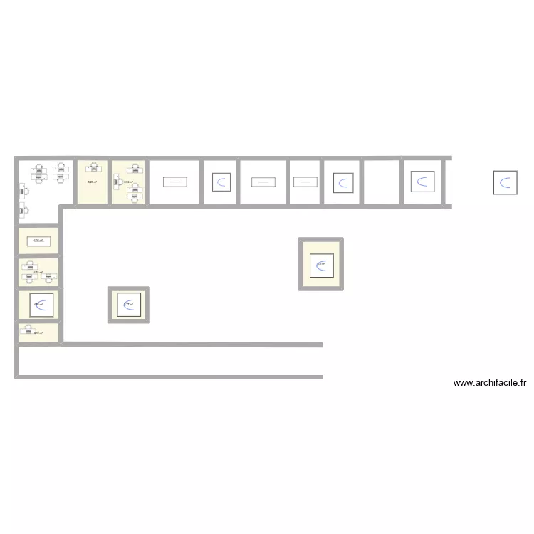 service onco. Plan de 8 et 38 m² service onco. Plan de 8 et 38 m²