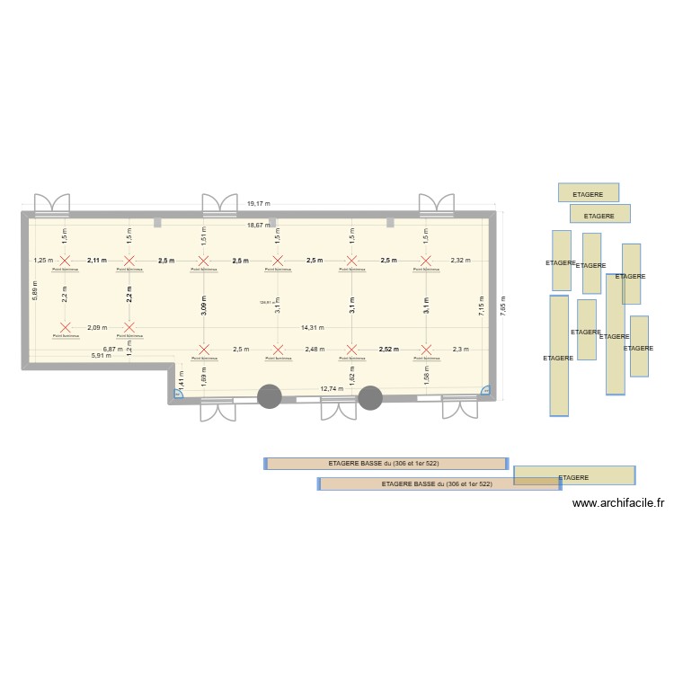 522 sous sol. Plan de 0 pièce et 0 m2