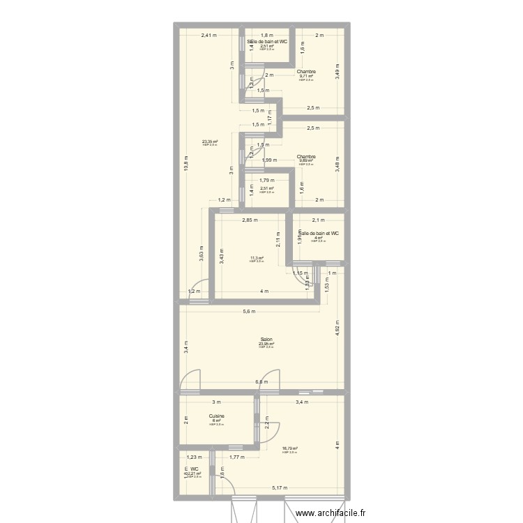 4 pieces mbratte 2. Plan de 0 pièce et 0 m2
