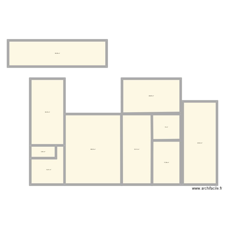 Croquis maison YVES. Plan de 10 pièces et 271 m2