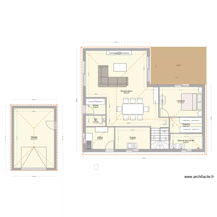 plan essai1. Plan de 9 et 106 m² plan essai1. Plan de 9 et 106 m²