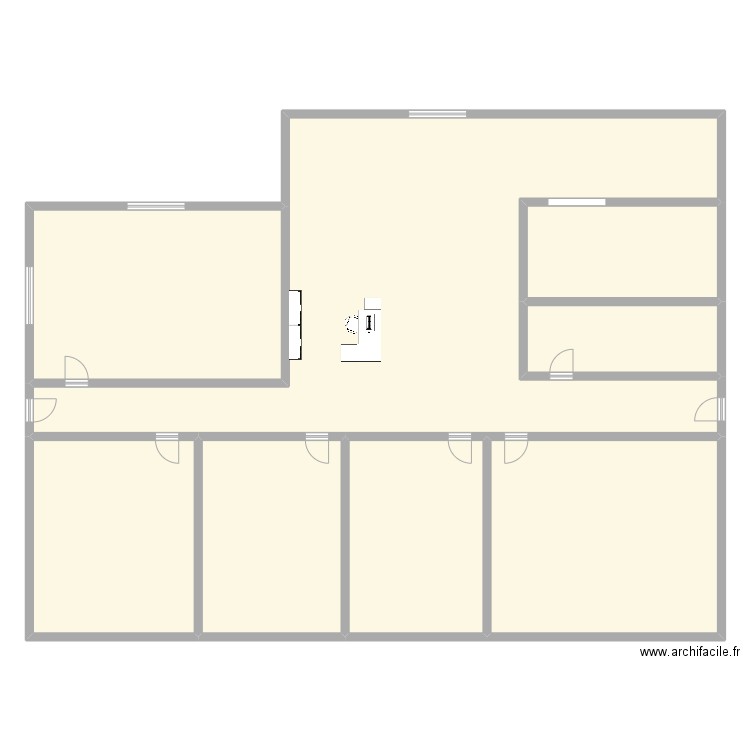 Examen Ergonomie. Plan de 8 pièces et 371 m2