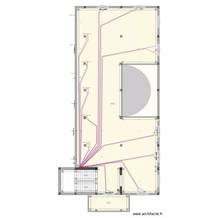 Mosque Bin el-Ouidane. Plan de 