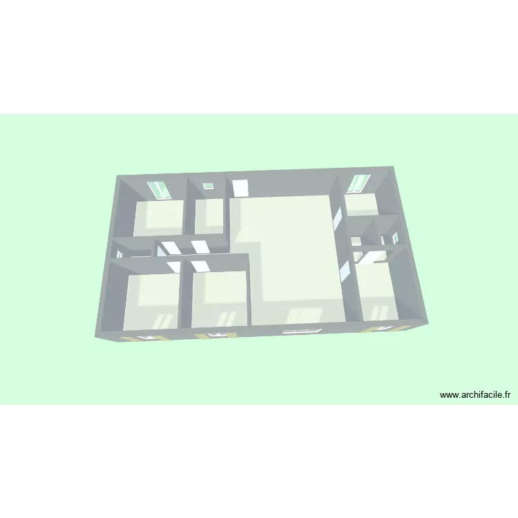 elo gours. Plan de 10  et 123 m²