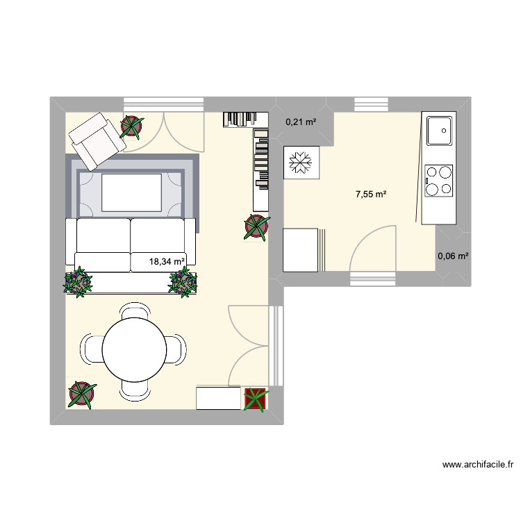Salon-Emma-Tours. Plan de 0 pièce et 0 m2