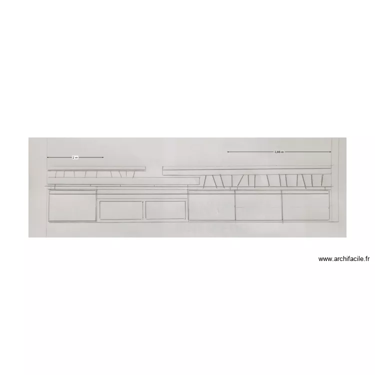 Banquette roumestan. Plan de 