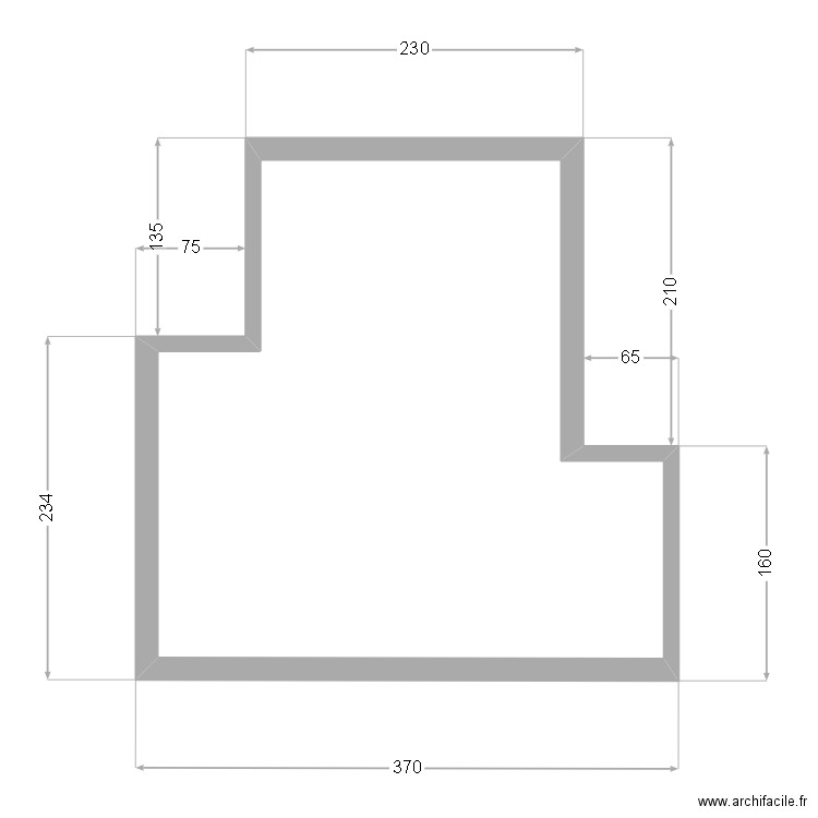 sdb. Plan de 1 pièce et 9 m2