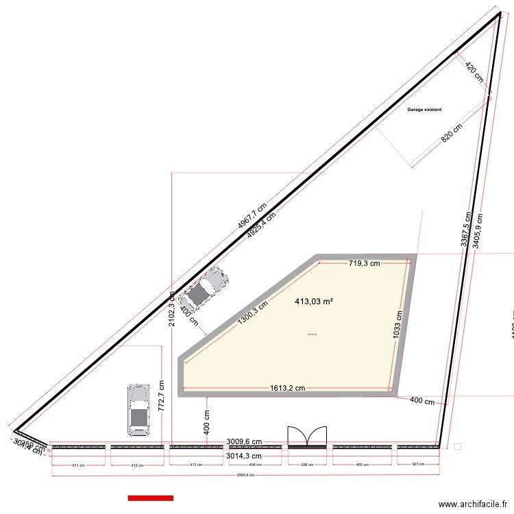 Masse EXISTANT 1 ave raspail 11 03 24. Plan de 2 pièces et 696 m2