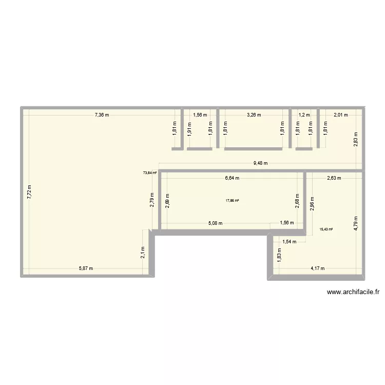 SOLS. Plan de 3 Pièces et 107 m² SOLS. Plan de 3 Pièces et 107 m²