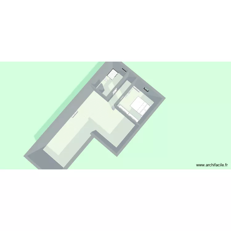 Maison Ana et Pablo v2. Plan de 3 et 66 m² Maison Ana et Pablo v2. Plan de 3 et 66 m²