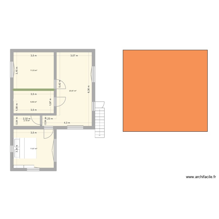 2etage b. Plan de 0 pièce et 0 m2