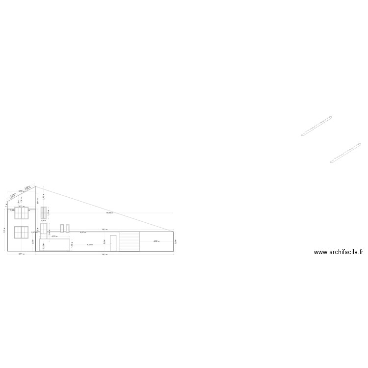 FACADE REZE AVANT DEMOLITION. Plan de 0 pièce et 0 m2