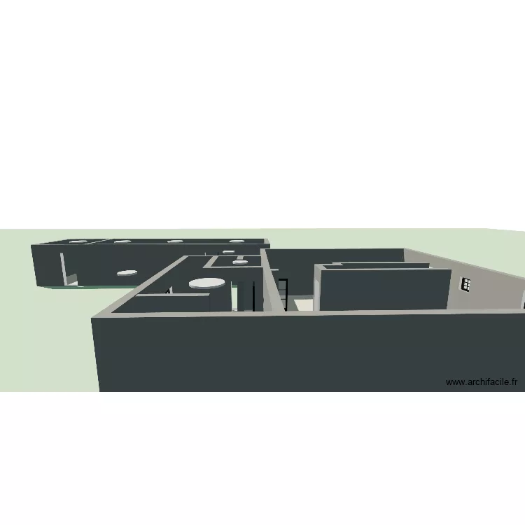 rdc + prise ext. Plan de 5 Pièces et 125 m²